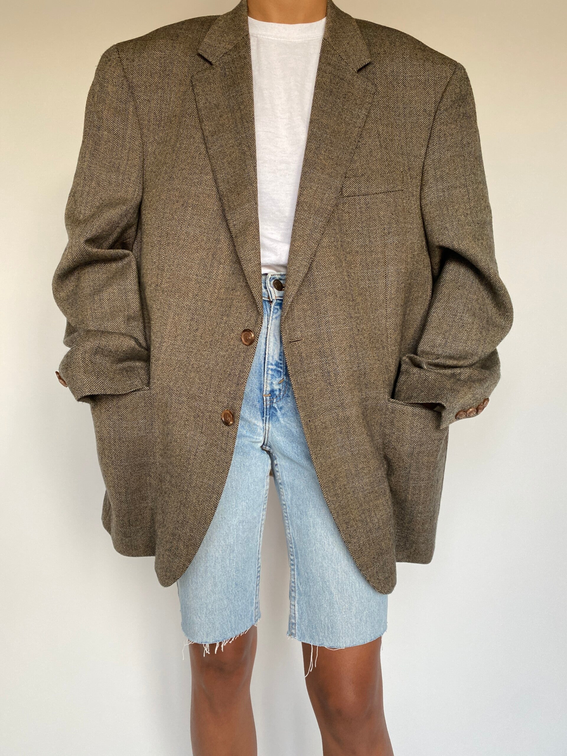 VINTAGE BROWN RALPH LAUREN BLAZER 1374-3