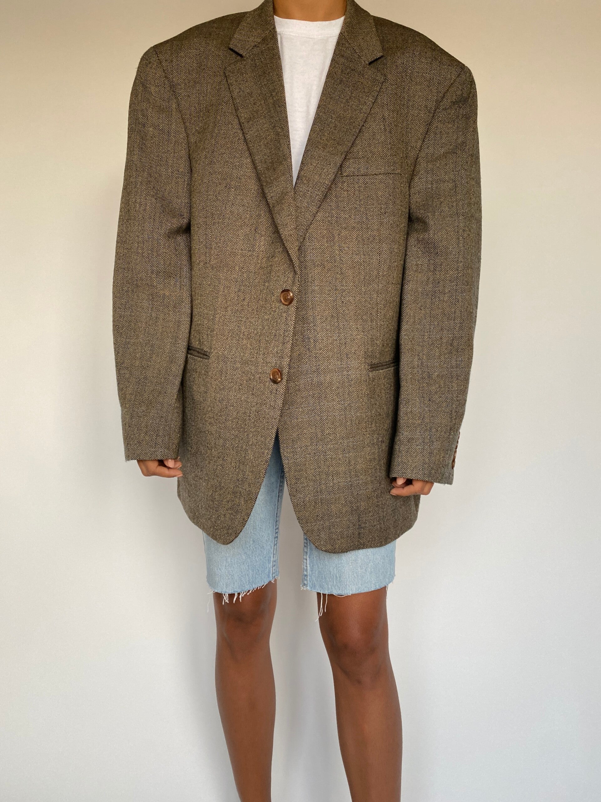 VINTAGE BROWN RALPH LAUREN BLAZER 1374-5