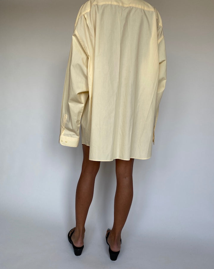 VINTAGE BUTTON DOWN SHIRT WORN AS DRESS-2
