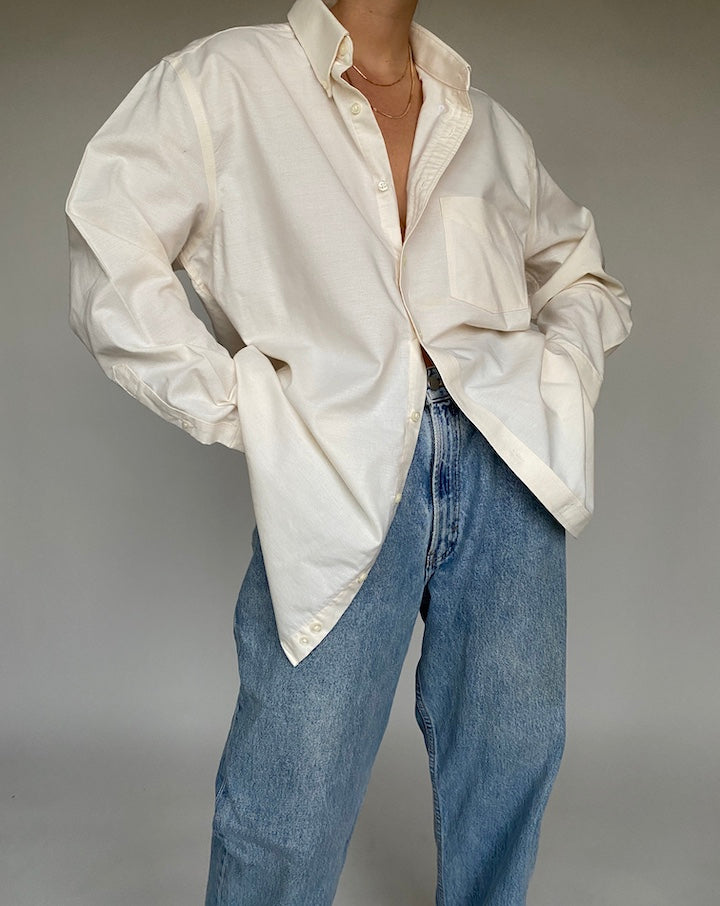 VINTAGE CREAM SHIRT 520-3