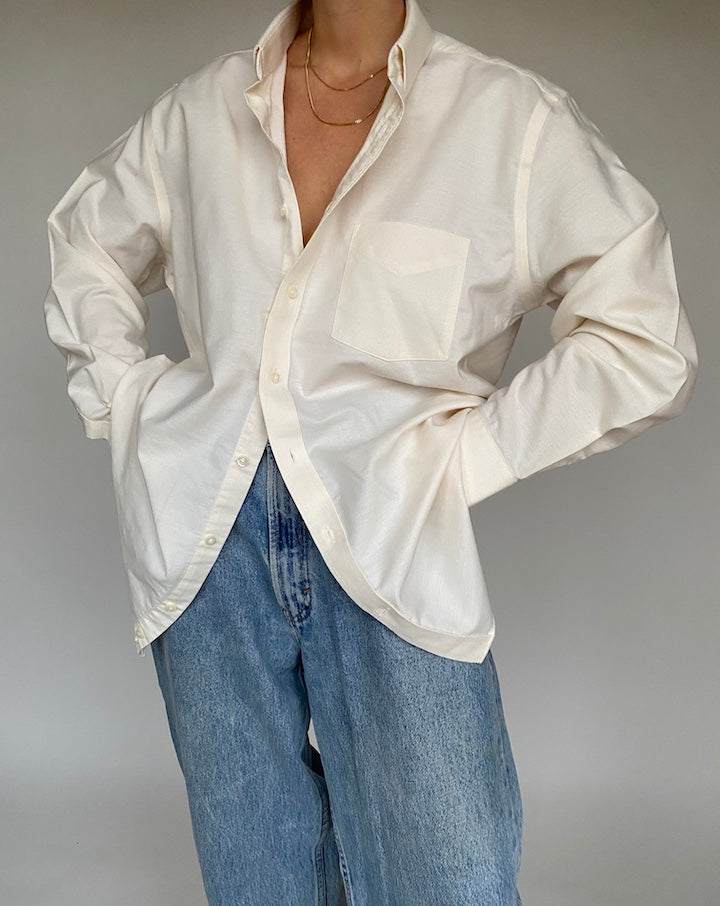 VINTAGE CREAM SHIRT 520-4