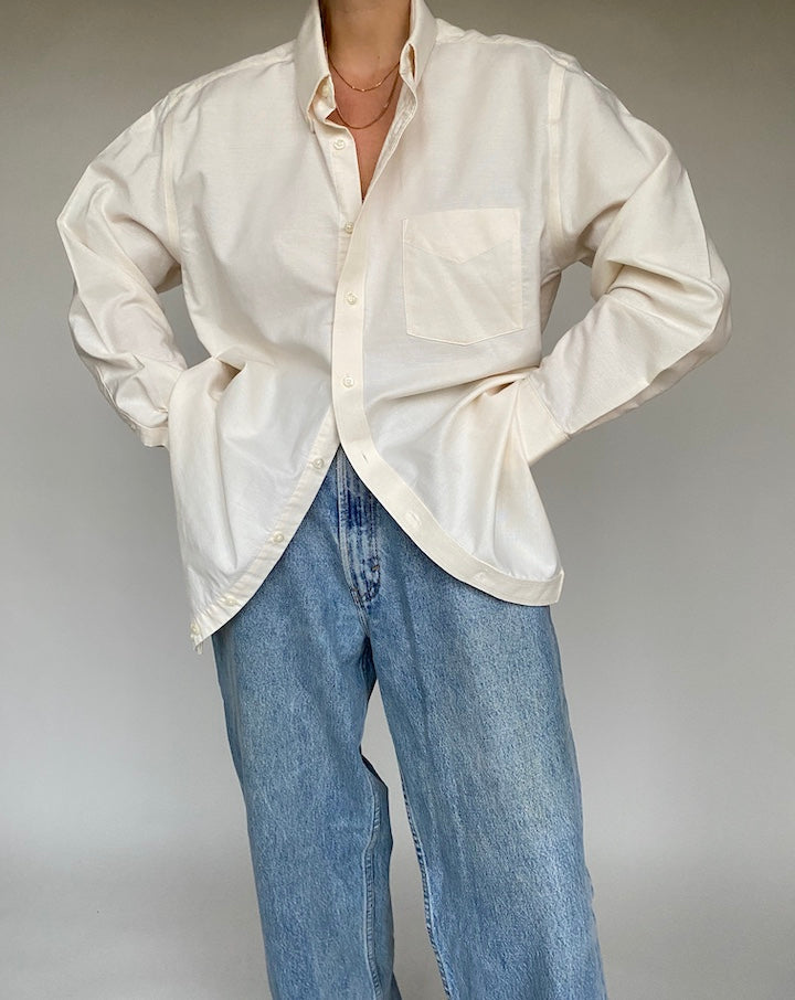VINTAGE CREAM SHIRT 520-5
