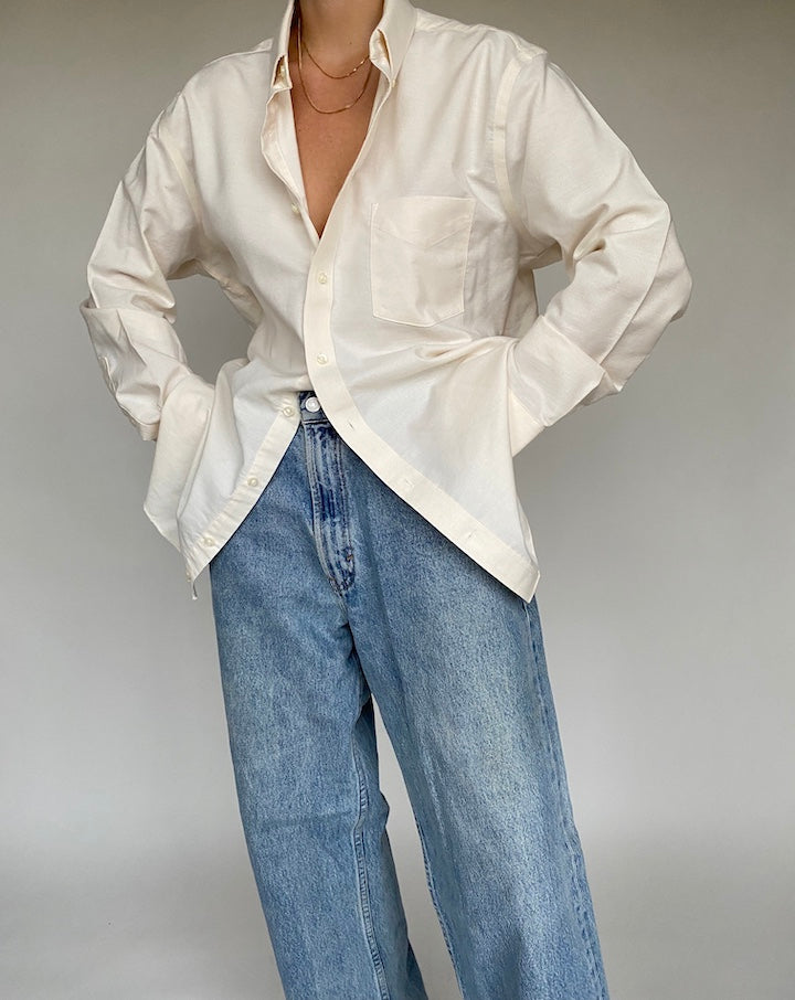 VINTAGE CREAM SHIRT 520-6