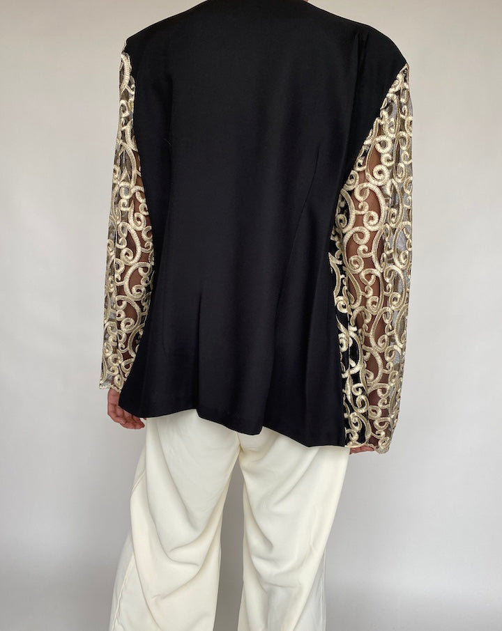 VINTAGE DETAILED CARDIGAN-JACKET 653-2