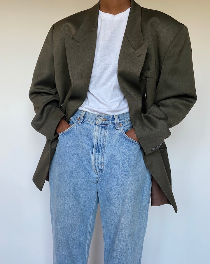 VINTAGE DOUBLE BREASTED BLAZER 1291-2