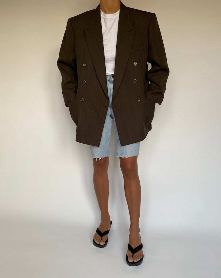VINTAGE DOUBLE BREASTED BLAZER 1376-2