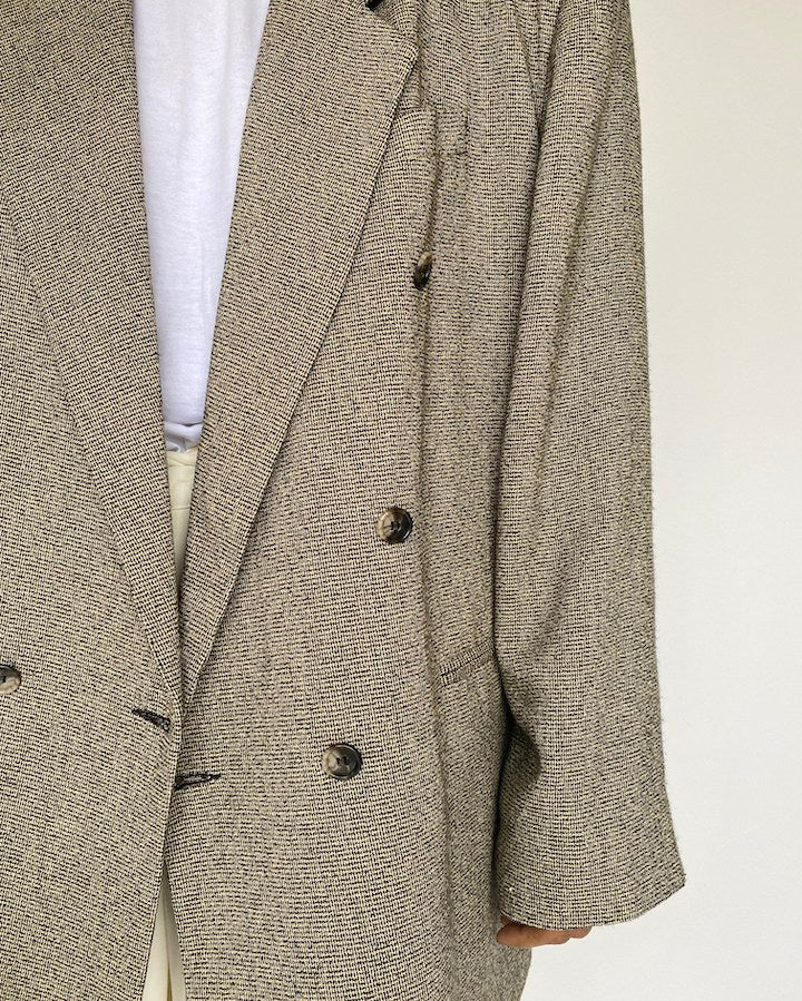 VINTAGE DOULE BREASTED BLAZER 1053-4