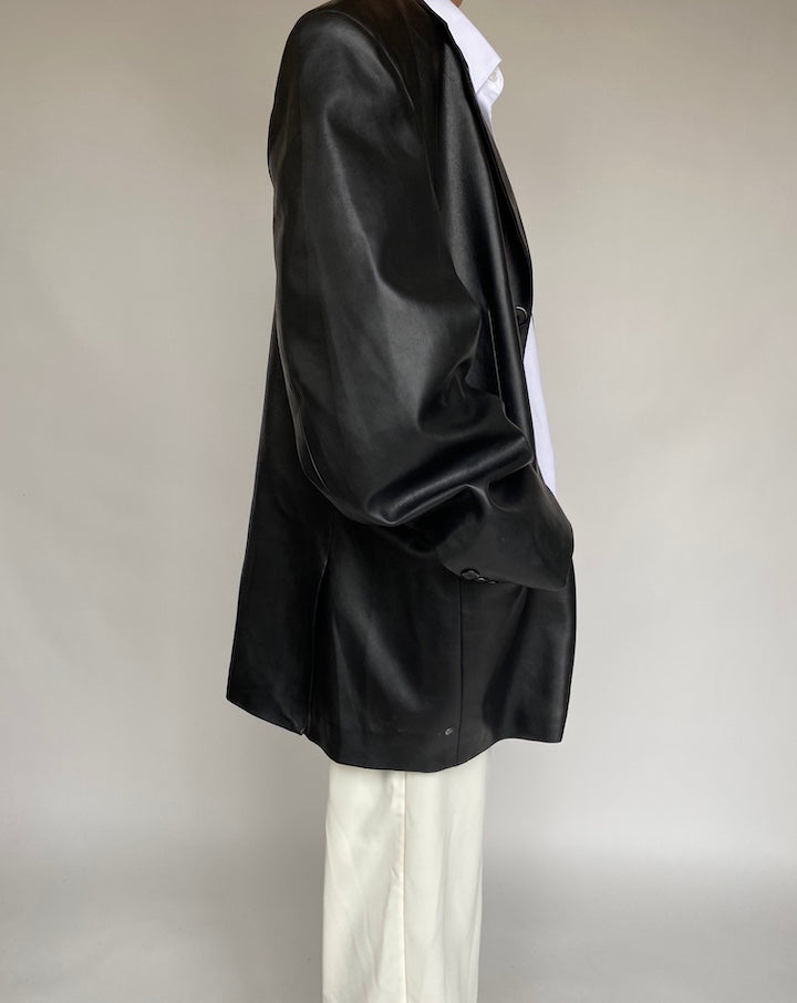 VINTAGE FAUX LEATHER JACKET_BLAZER 637.JPG-3