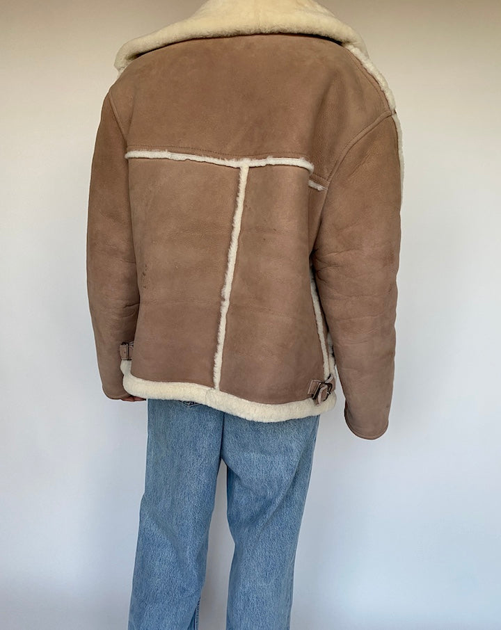 VINTAGE FAUX SHERPA JACKET 1061-3
