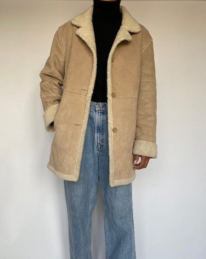 VINTAGE FAUX SHERPA JACKET 1387-4
