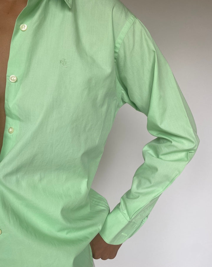 VINTAGE GREEN RALPH LAUREN SHIRT 1266-2
