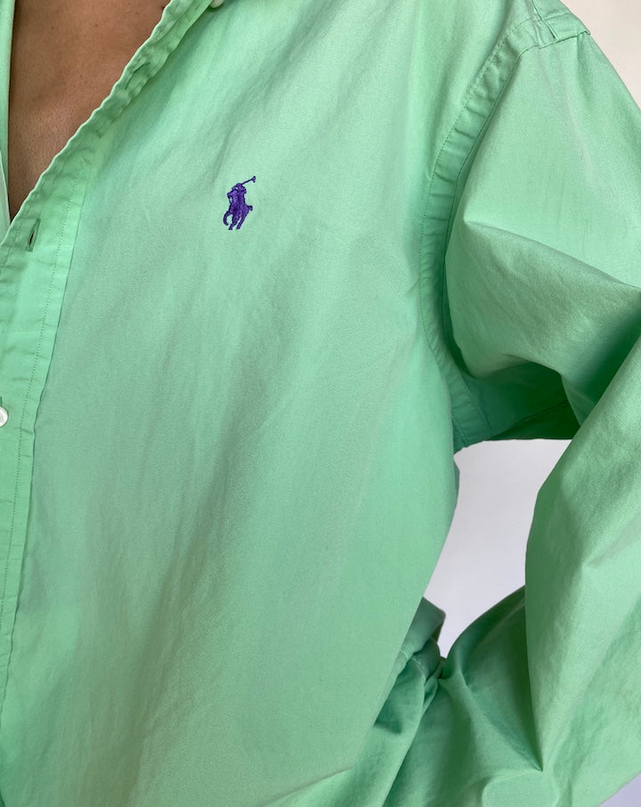 VINTAGE GREEN RALPH LAUREN SHIRT 614-3