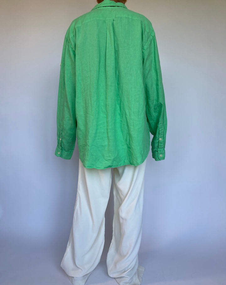 VINTAGE GREEN RALPH LAUREN SHIRT 962-2