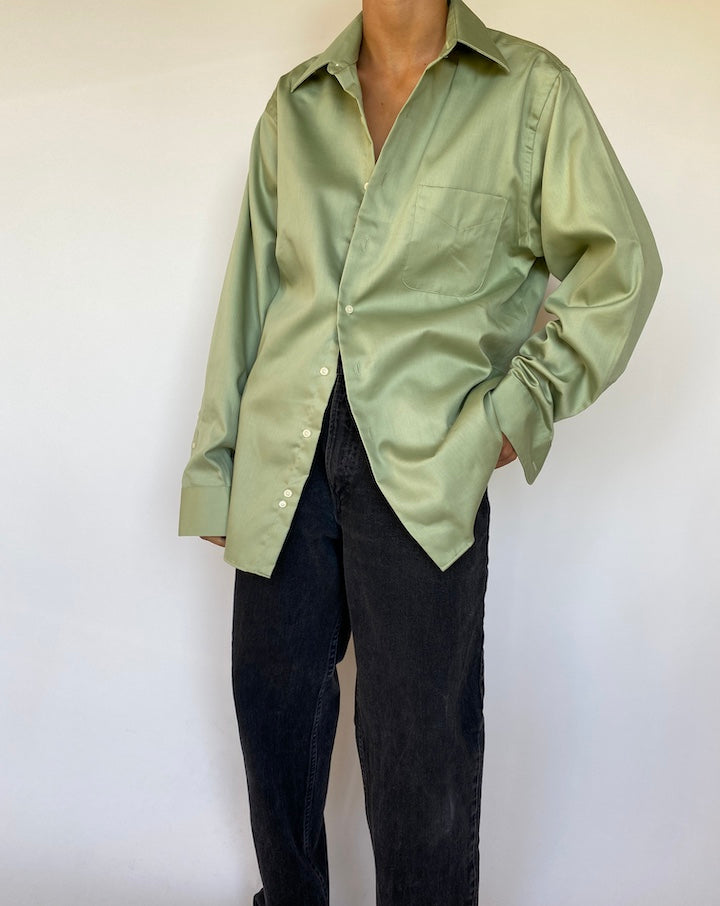 VINTAGE GREEN SHIRT 1525-2