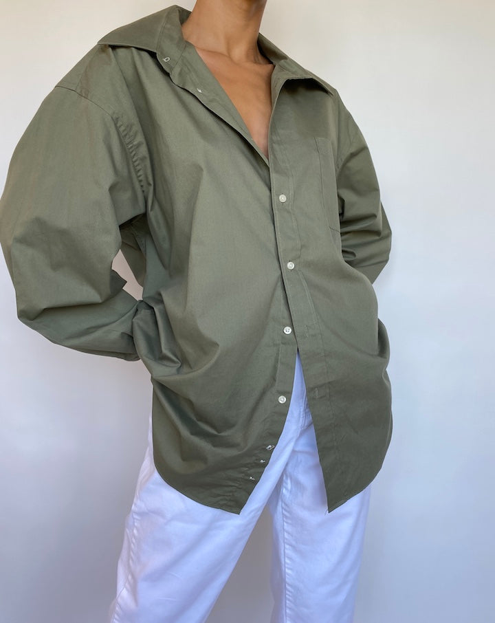 VINTAGE GREEN SHIRT 696-3