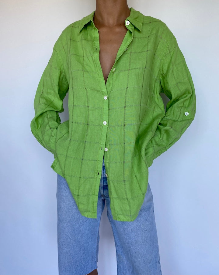 VINTAGE GREEN SHIRT 922-2