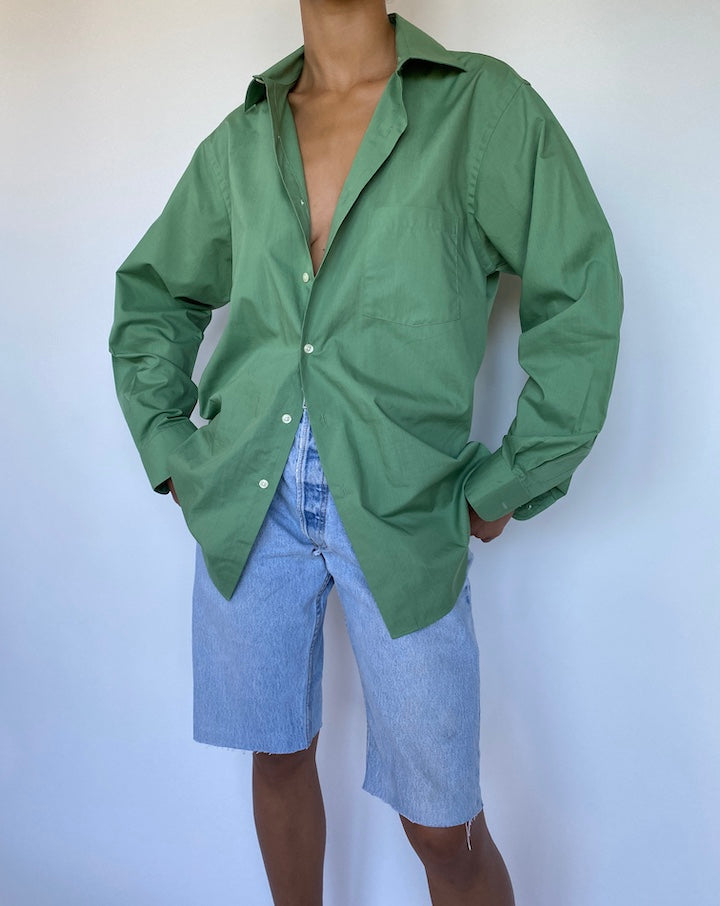 VINTAGE GREEN SHIRT 932-2