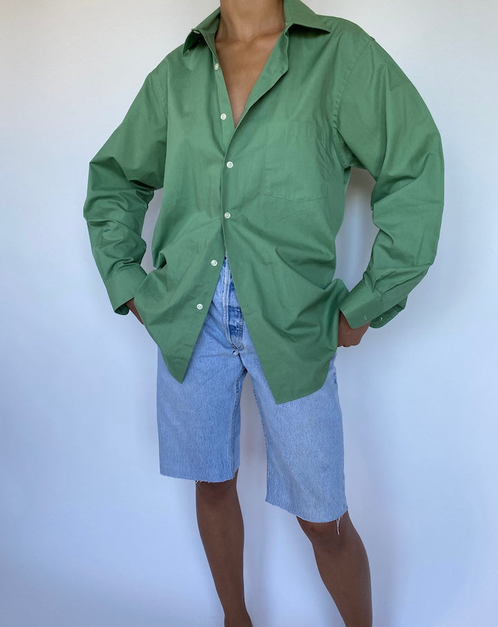 VINTAGE GREEN SHIRT 932-4