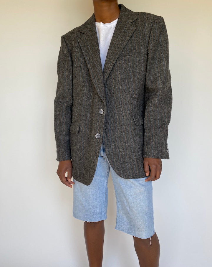 VINTAGE GREY BLAZER 1173