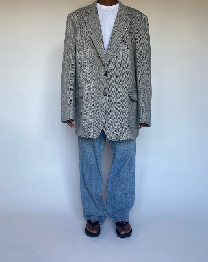 VINTAGE GREY BLAZER 1305-4