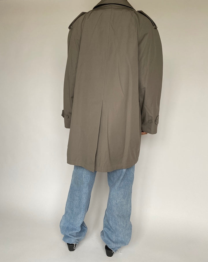 VINTAGE GREY OVERSIZED COAT 1465-2