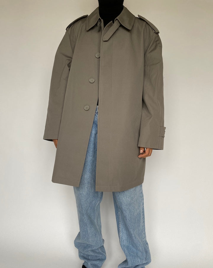 VINTAGE GREY OVERSIZED COAT 1465-3