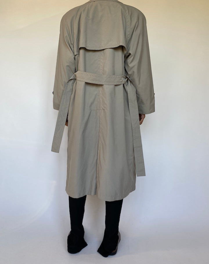 VINTAGE GREY TRENCH COAT 1562-4