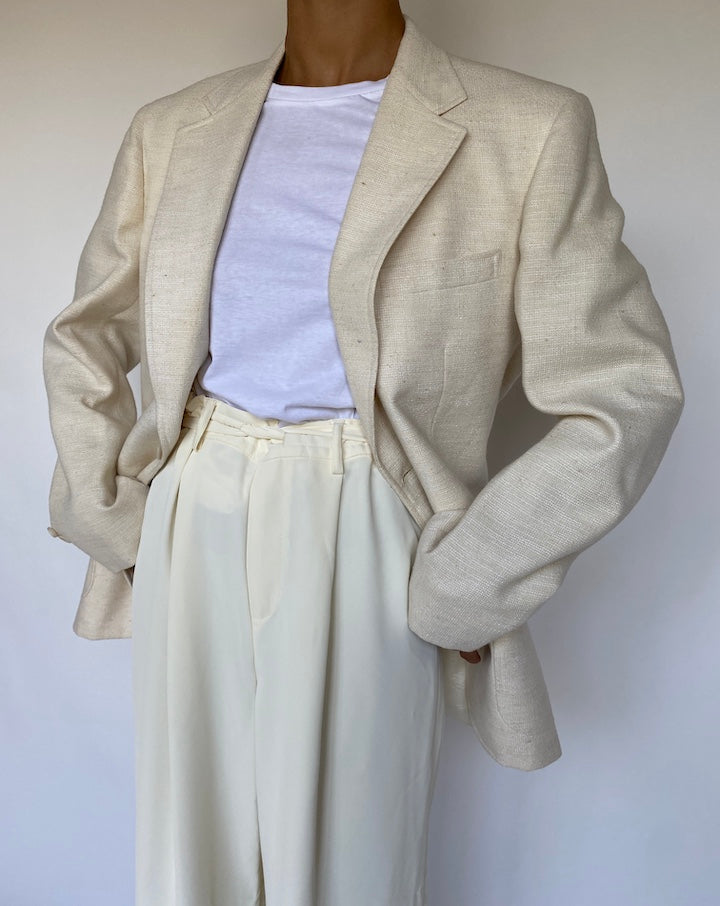 VINTAGE IVORY BLAZER 1087-3
