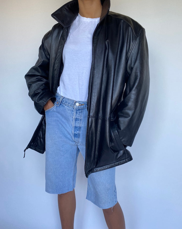 VINTAGE LEATHER JACKET 916-3
