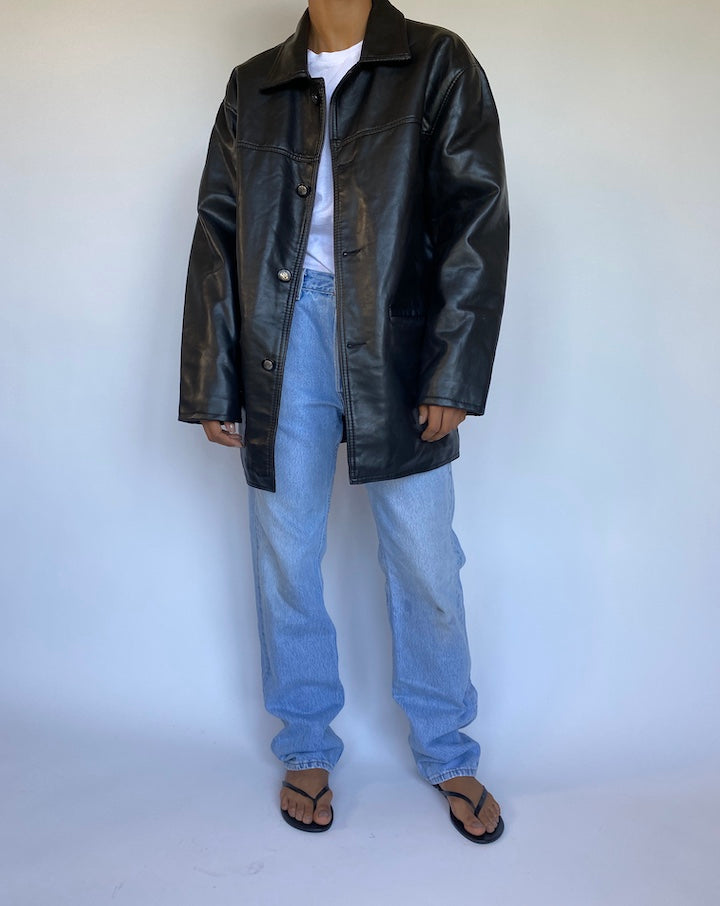 VINTAGE LEATHER JACKET 973-4