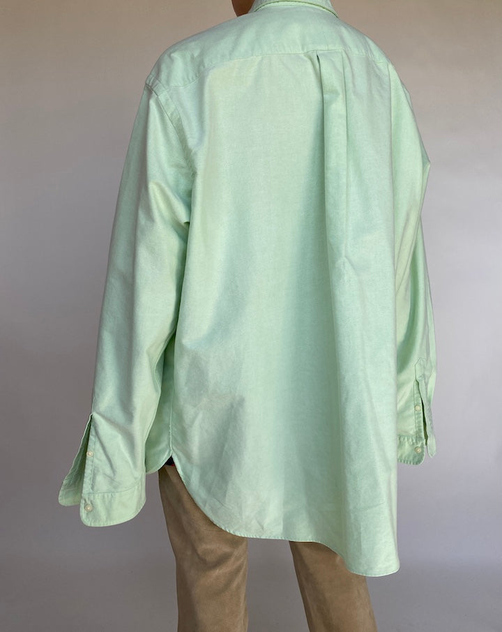 VINTAGE LIGHT GREEN RALPH LAUREN SHIRT 438 3