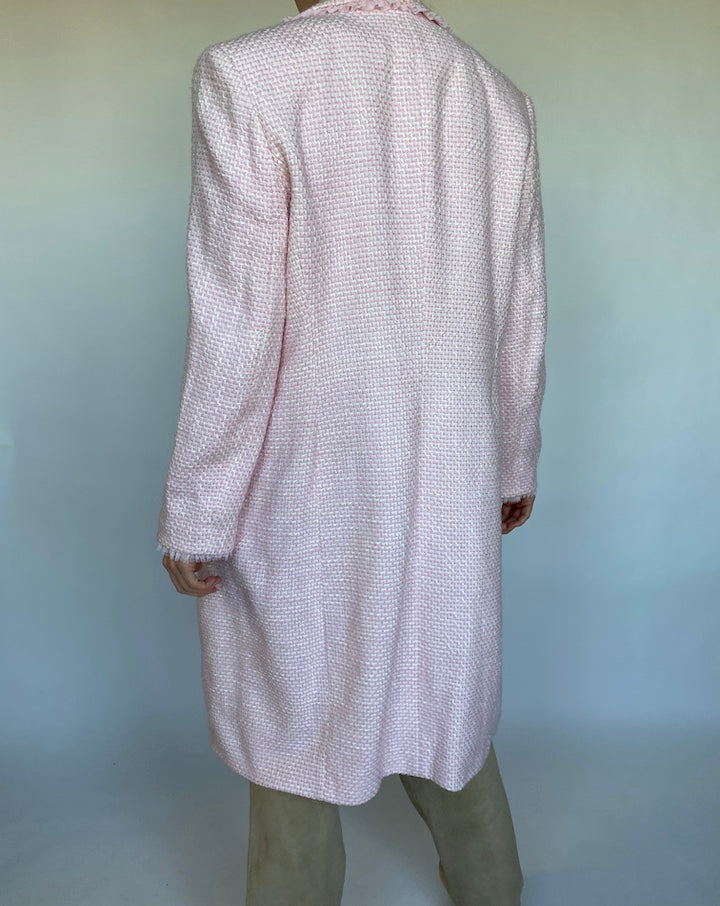 VINTAGE LIGHT PINK TWEED COAT 510-3