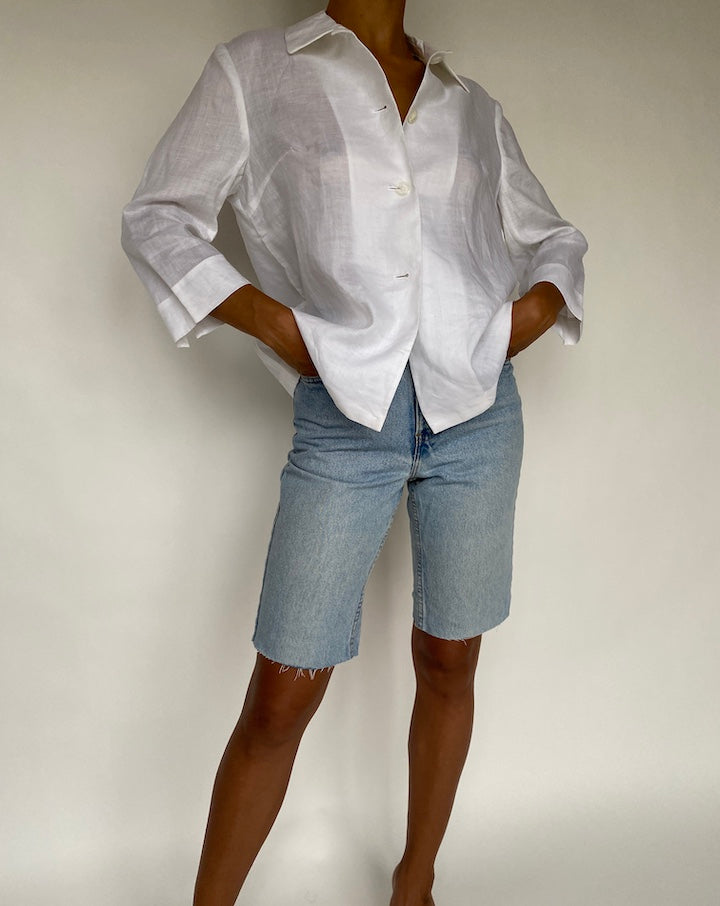 VINTAGE LINEN SHIRT 779-4