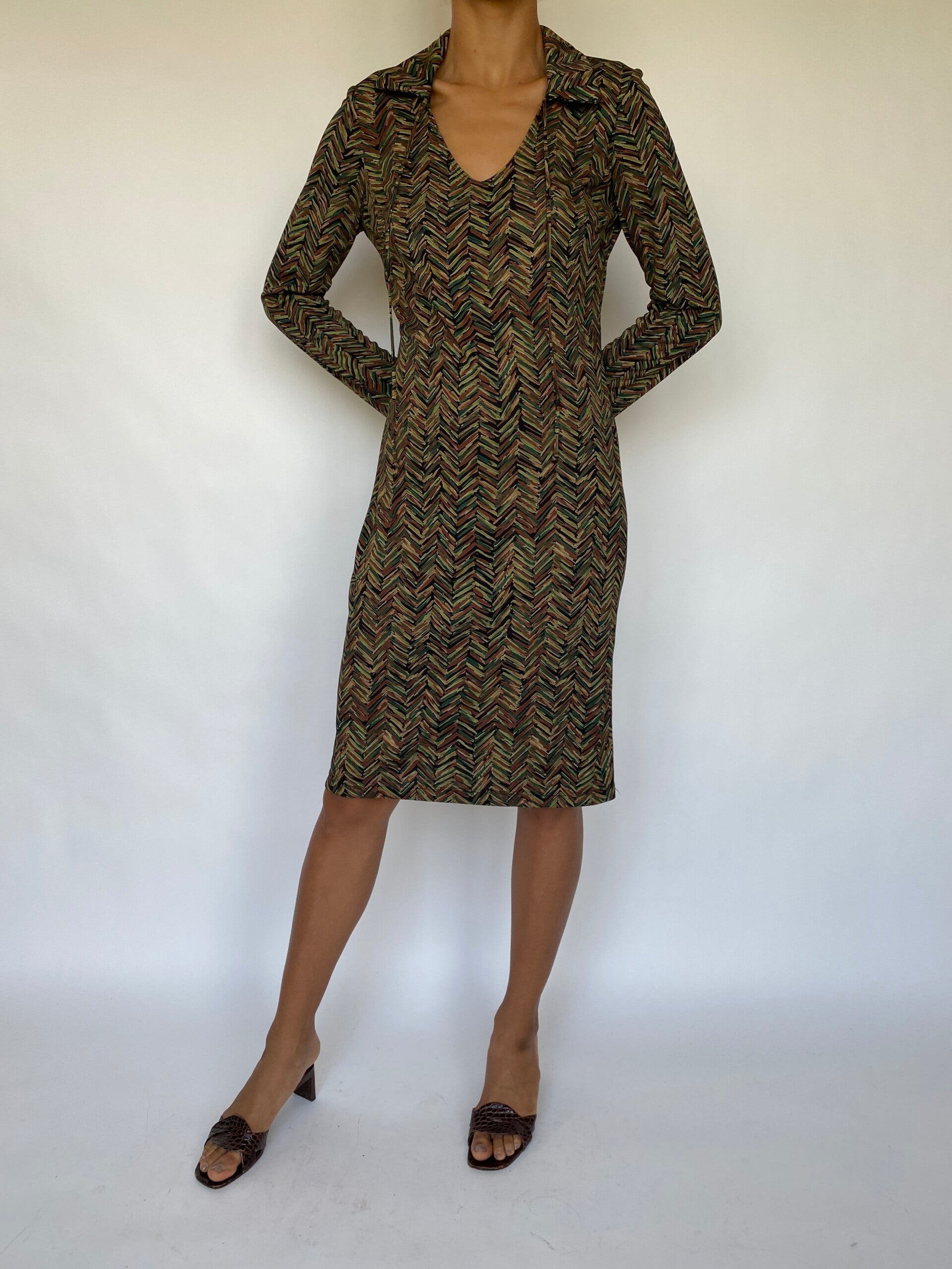 VINTAGE LONG SLEEVE DRESS-4