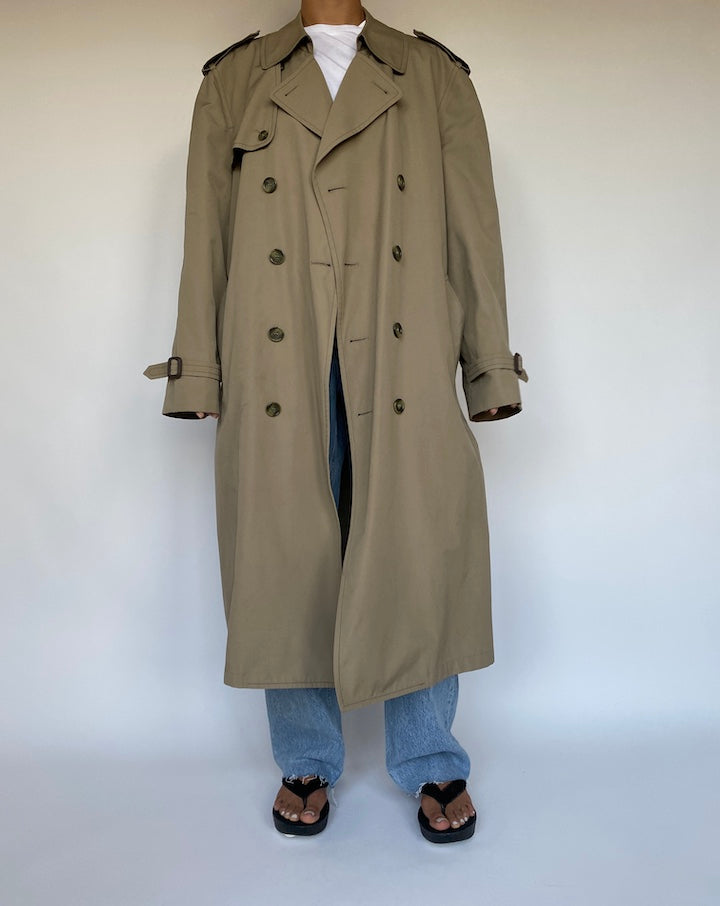 VINTAGE LONG TRENCH COAT 1062-4