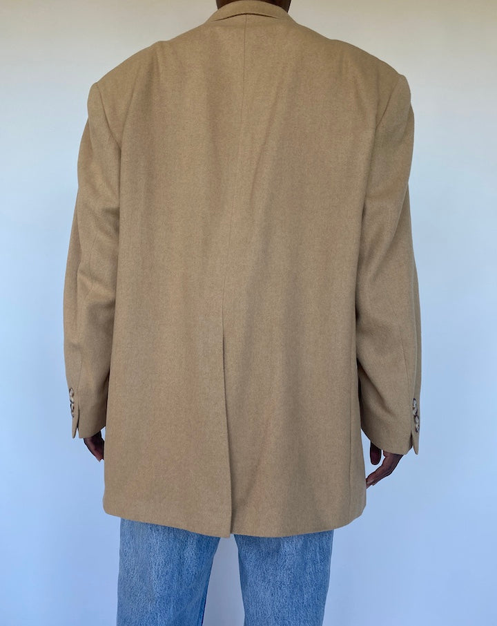 VINTAGE OVERSIZED BEIGE BLAZER 1138-2
