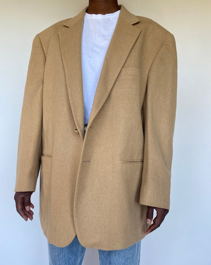VINTAGE OVERSIZED BEIGE BLAZER 1138-5