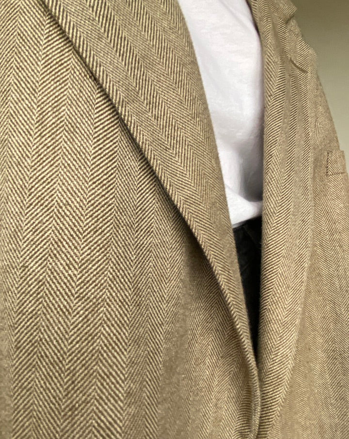 VINTAGE OVERSIZED BEIGE BLAZER 530-2
