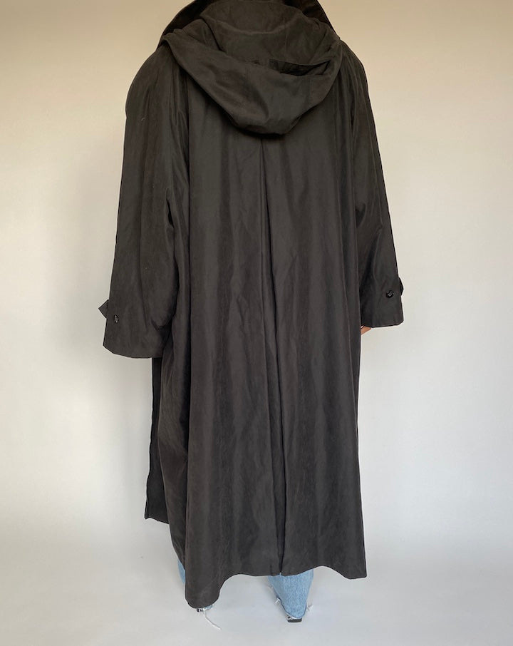 VINTAGE OVERSIZED BLACK COAT 1385-2