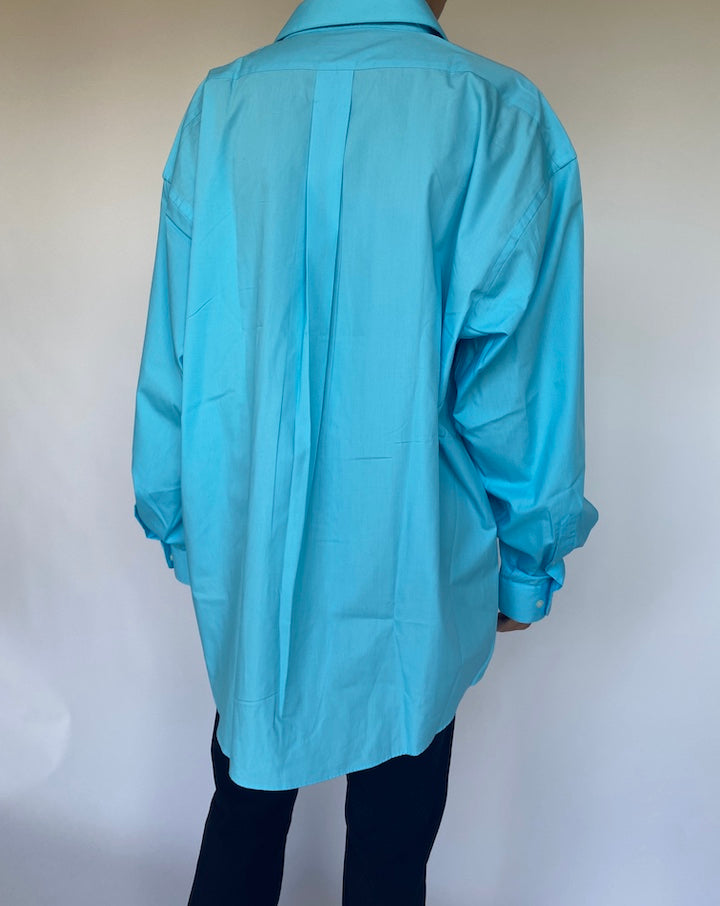 VINTAGE OVERSIZED BLUE SHIRT 1097-2