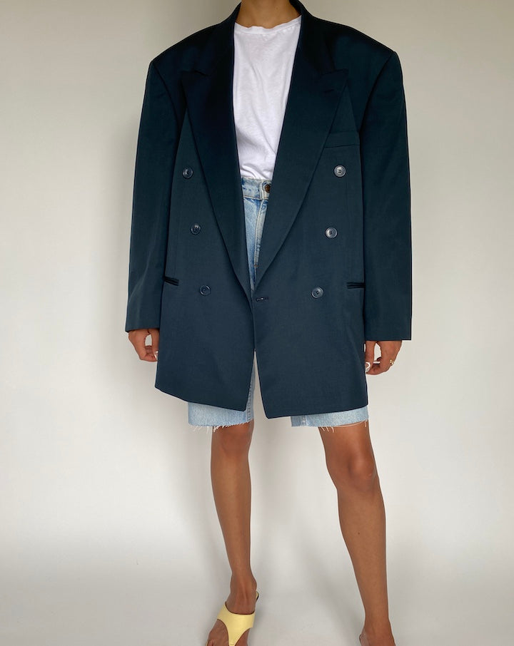 VINTAGE OVERSIZED DOUBLE BREASTED BLAZER 834-3