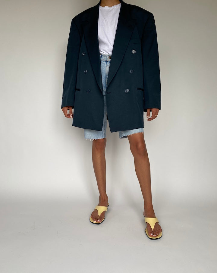VINTAGE OVERSIZED DOUBLE BREASTED BLAZER 834-4