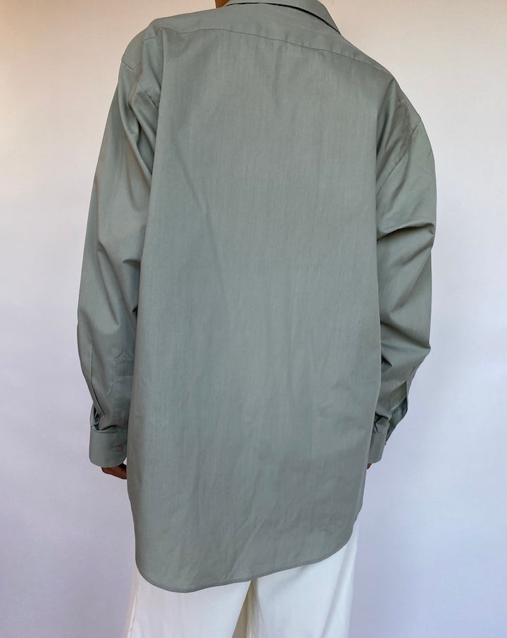 VINTAGE OVERSIZED GREEN SHIRT 674-2