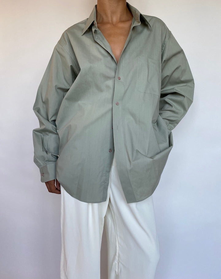 VINTAGE OVERSIZED GREEN SHIRT 674-3