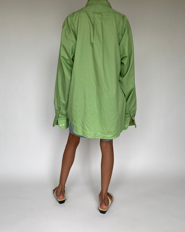 VINTAGE OVERSIZED GREEN SHIRT 843-2