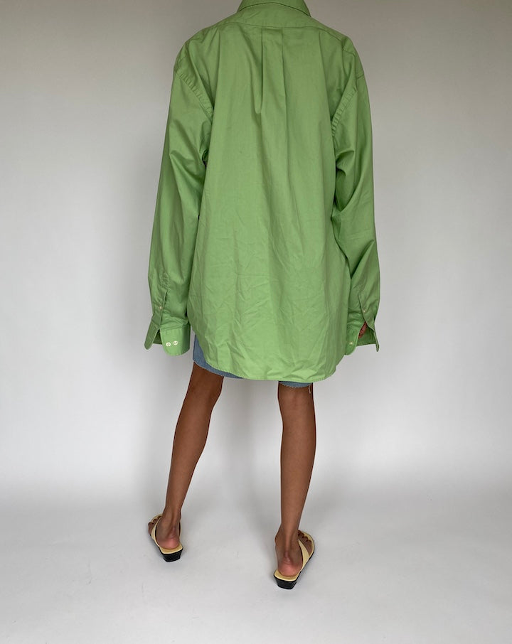 VINTAGE OVERSIZED GREEN SHIRT 843-3
