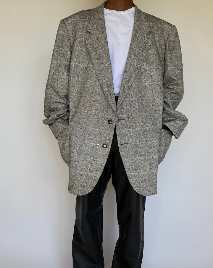VINTAGE OVERSIZED GREY BLAZER 1170-2