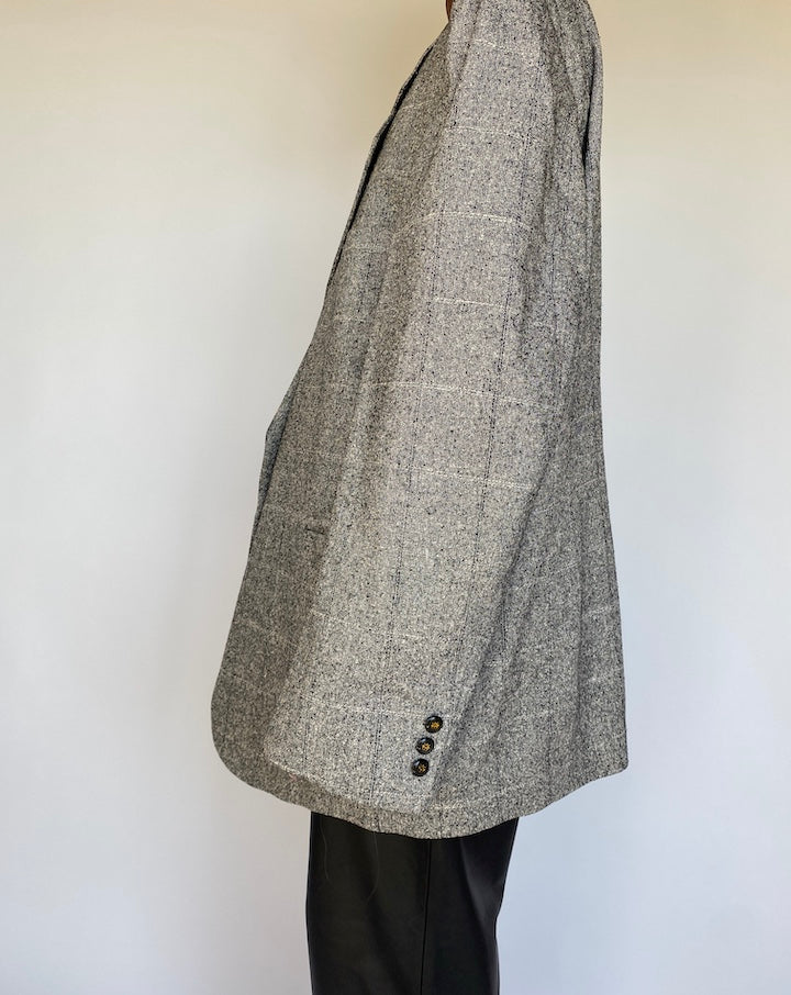VINTAGE OVERSIZED GREY BLAZER 1170-3