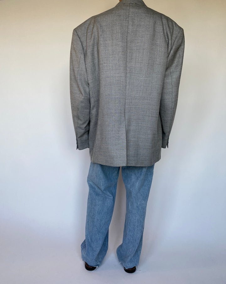 VINTAGE OVERSIZED GREY BLAZER 1479-2