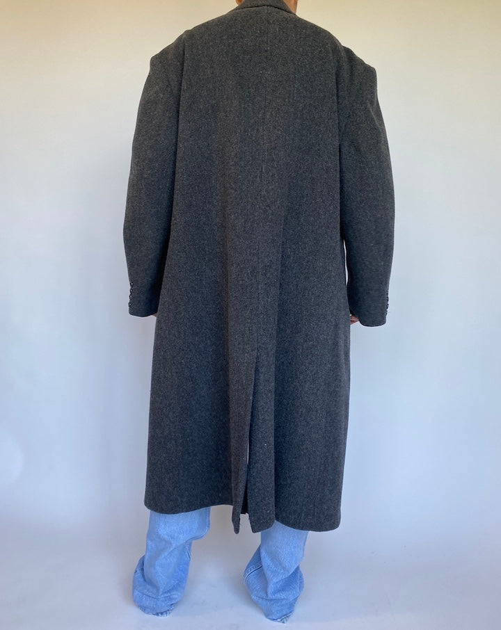 VINTAGE OVERSIZED GREY COAT-2